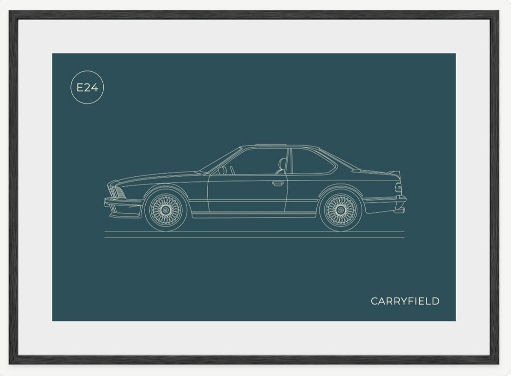 BMW E24. Framed beautifully.