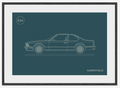 BMW E24. Framed beautifully.