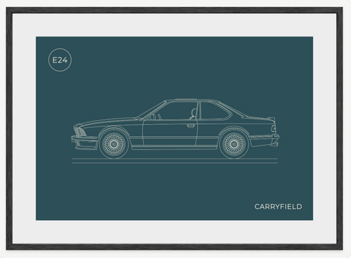 BMW E24. Framed beautifully.